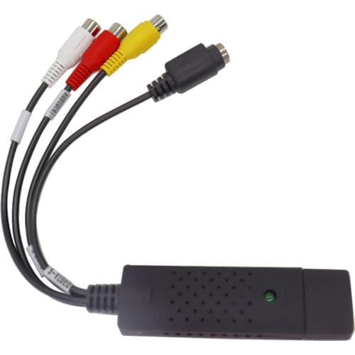 USB2.0 TV Tuner VHS To DVD Video Capture Converter Audio Video Capture Card For Win7/8/XP/Vista with USB Cable