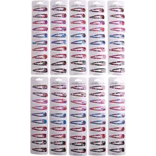 10pcs Baby Girls Hairpin 4cm BB Clips Snap Hairpins Toddler Kids Hair Accessory