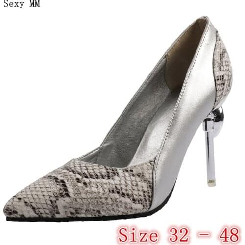 High Heels Ladies High Heel Shoes Women Pumps Stiletto Woman Kitten Heels Small Plus Size 32 33 - 40 41 42 43 44 45 46 47 48