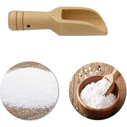 1pc Kitchen Spice Wooden Powder Spoon Tools Bath Shower Scoops Laundry Spoon Spoon Powder Detergent Salts Mini SPA Tool