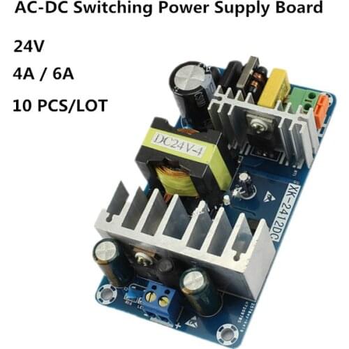 10 PCS/LOT For Power Supply Module AC 110v 220v to DC 24V 6A AC-DC Switching Power Supply Board 828 Promotion PN35