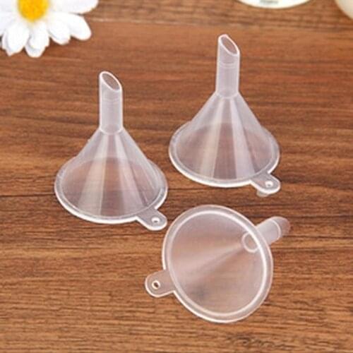 10pcs Small Plastic For Perfume Diffuser Bottle Mini Liquid Oil Funnels Separating Funnels Liquid Filling Empty Bottle Tool