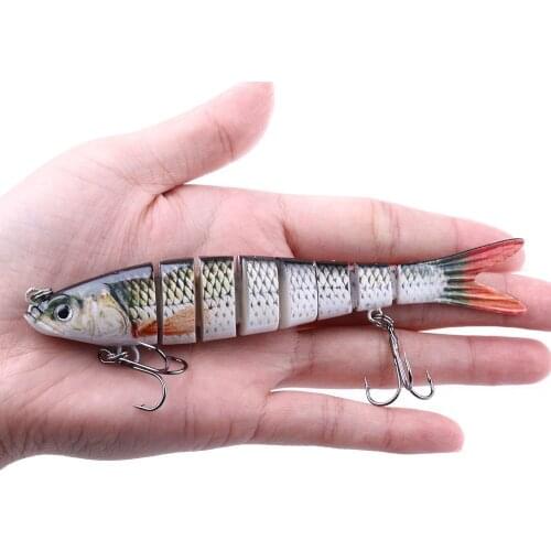 13.7cm/27g Sinking Wobblers Fishing Lures Jointed Crankbait Swimbait 8 Segment Hard Artificial Bait For Fishing Tackle Lure