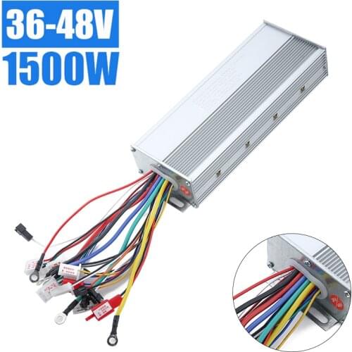 1500W 36V/48V Dual Mode Brushless Electric Bike Bicycle Controller Aluminium Alloy for Electric Bicycle Scooter Motor Control