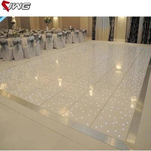 2ft*2ft Stage Color Changing Floor White/Black Led Starlit Dance Floor