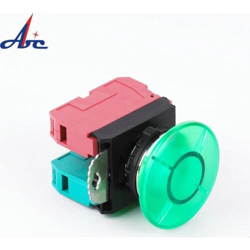 22mm Mushroom Emergency Stop Switch Plastic Momentary/Latching 1NO1NC Without LED 10A Waterproof IP65 Push Button Switch