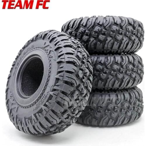 4PCS 118MM 1.9" Rubber Rocks Tyres / Tires for 1:10 RC Rock Crawler car for Axial SCX10 90047 D90 D110 TF2 TRX-4