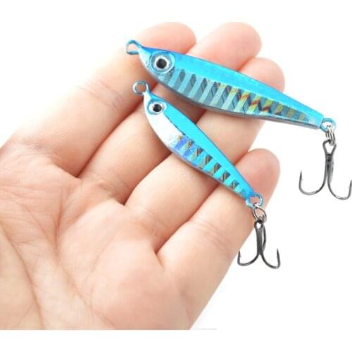 5pcs Micro Metal Jig 8g 12g 18g Shore Casting Jigging Lure Fishing Spoon Assist Hooks Saltwater Fishing Lure Artificial Bait