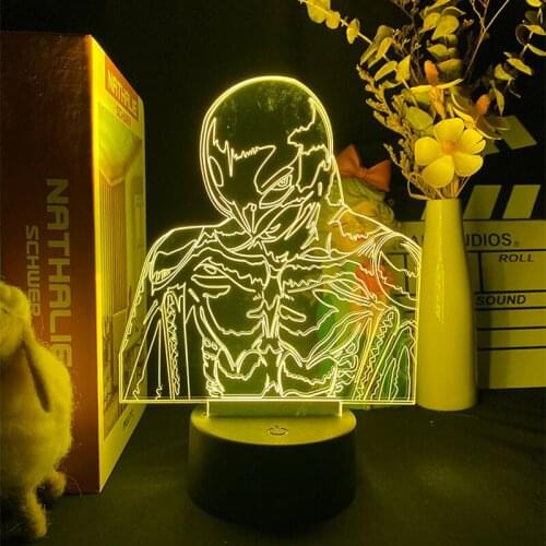 Anime Led Night Light Berserk 3D LED Cute Night Light Lamp Kids Gift Indoor Lighting Switch Atmosphere Table Lamp Birthday Manga