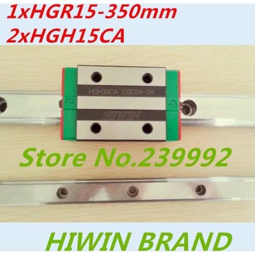 2 pcs HGH15CA 100% New Original HIWIN brand linear guide block for HIWIN linear rail hgr15 350mm 1 pc cnc parts