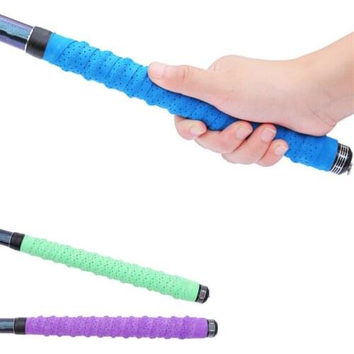 1Pcs fishing rod cover Breathable Handle Adhesive Absorb Sweat Belt Anti-slip fishing rod cover fishing tools 6 colors