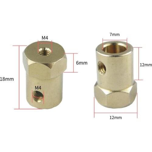 7mm Motor Flexible Coupling Coupler Connector for Car Wheels Tires Shaft Motor Accessories 2PCS