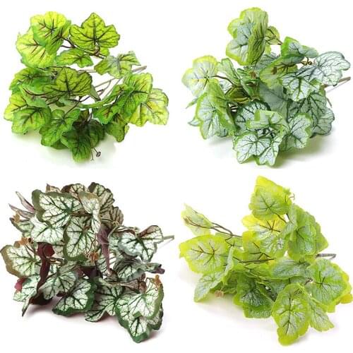 Artificial Plants Green Grass Plastic flower fake leaf plant for Home Garden Decor plastic grass Simulation Leaves Green Plant