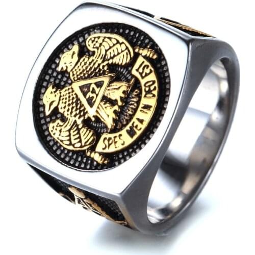 New stainless steel eagle ring men 's jewelry retro Fortune ring titanium steel gifts