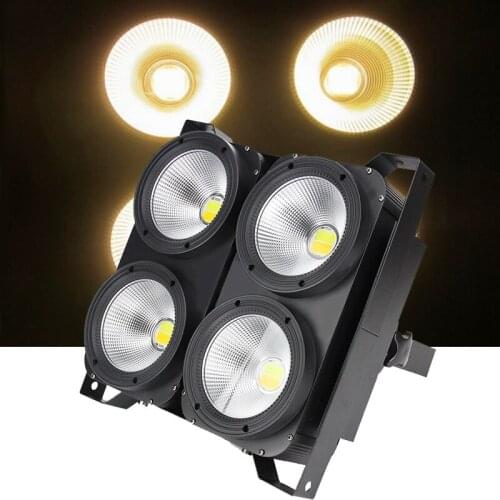 4x100W Led COB Par Light DMX 400W Led audience blinder light Strobe effects stage lighting projector DJ disco party wash lights