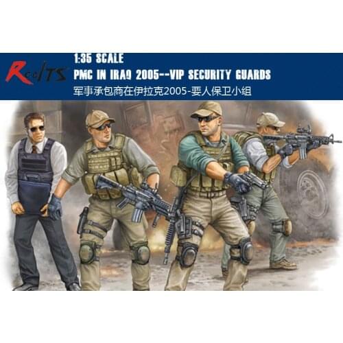 RealTS Trumpeter Model 00420 1/35 PMC in Iraq 2005--VIP Security Guards plastic model kit