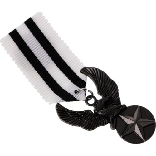 Mens Uniform Medal Star Eagle Brooch Streampunk Gothic Brooches Badge Navy Clothing Accessories