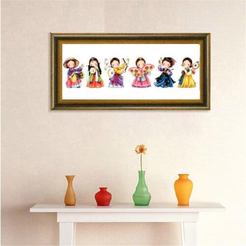 Cross Stitch Set Chinese Cross-stitch Kit Embroidery Needlework Craft Packages Cotton Fabric Floss New Designs Embroidery G45