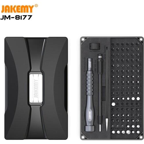 JAKEMY JM-8177 Precision Screwdriver Set Magnetic Bits Aluminum Alloy Handle Screw Driver for iPhone Computer Repair Tools