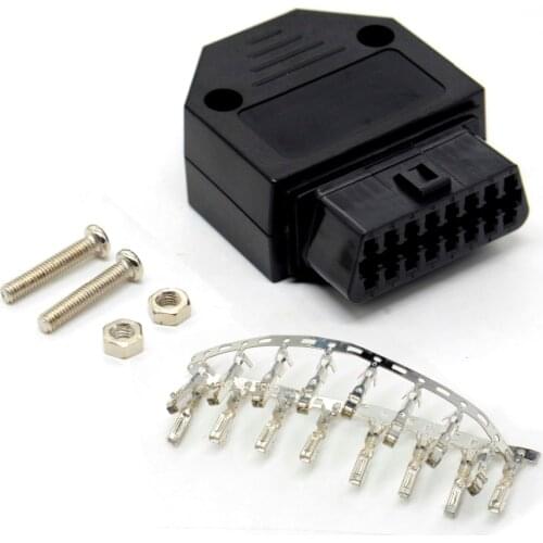 Newest Car Diagnostic Tool J1962F OBD2 16 Pin Female Connector OBDII 16pin Connector Adaptor with Screws diagnostic-tool
