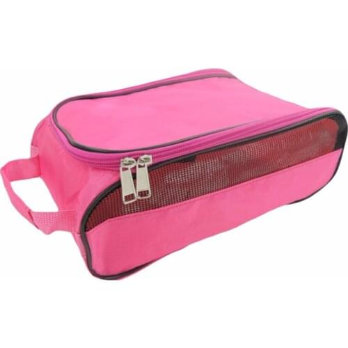 Golf Durable Shoe Bag Golf Shoe Package Zipper Travel Carrier With Mesh Ventilation Golf Accessory Sports Organizer