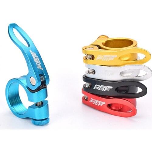 Q1081 Aluminum Ultralight Quick Release Road Bike MTB Mountain Bicycle Seat Post Seatpost Clamp 31.8mm 34.9mm 40g, 4Color