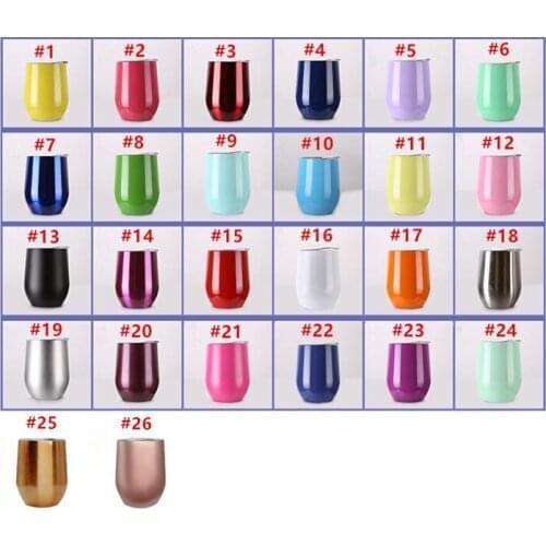 Quevinal 100pcs 9oz egg cups wine glass Double Wall Stainless Steel Beer Insulated mug drinking coffee Wine Cup 9 oz kids cups