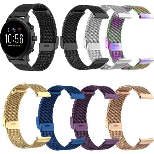 Milanese Watchband for Fossil gen 5 Quick Release Band Mesh Stainless Steel Strap Wristband