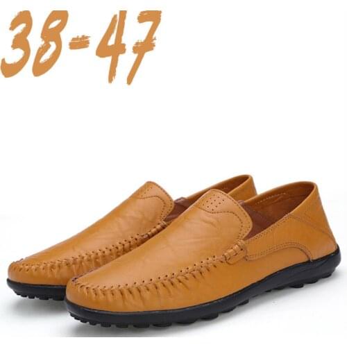 Luxury Designer 2021 loafers mens fashion British loafers mens breathable casual leather shoes men summer thin section Driving