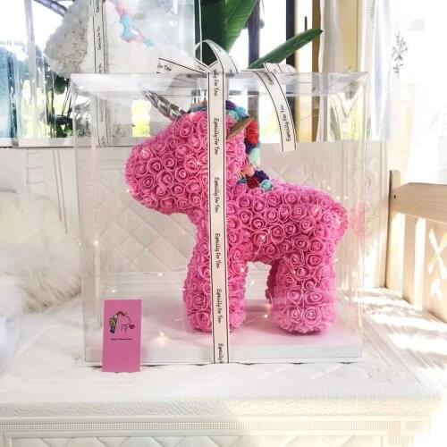 Rose Unicorn Foam Flower Valentines Day Gift PE Eternal Flower Rose Customization