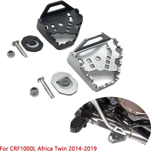 Motorcycle Rear Foot Brake Lever Enlarge Pad Brake Footrest Pedal Extension For Honda CRF1000L Africa Twin Adventure Sport 14-19