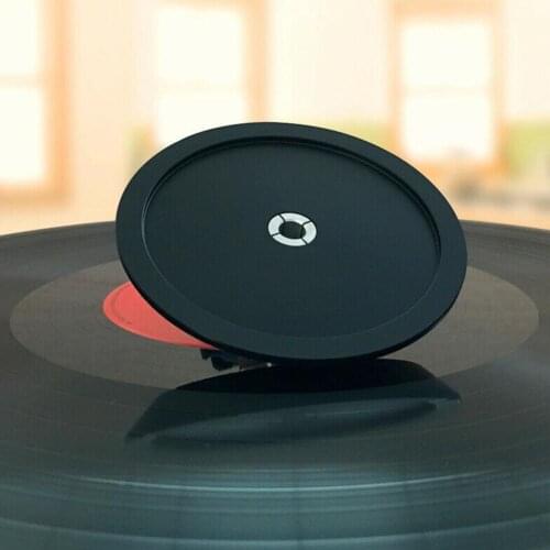 Disc Stabilizer Turntable Vinyl Turntables Disc Stabilizer With Rubber Package Iron Black Weight/Clamp Record Press Box Rec O4B6