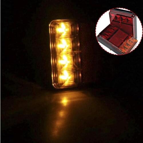 Car Truck LED Rear Tail Light Warning Lights Waterproof Lamp Caravans Tailight Rear S9S9 For Trailer UTE E4S0
