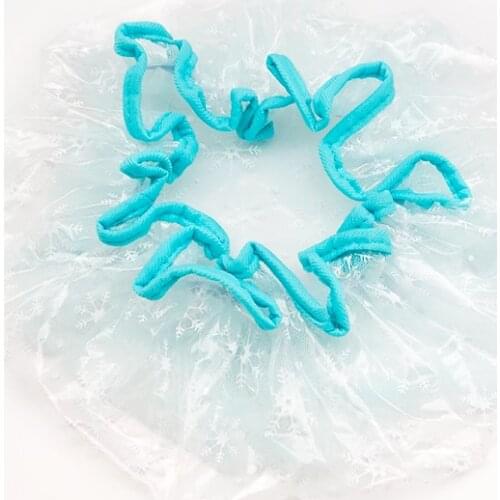 Waterproof Shower Cap Thicken Elastic Bath Hat Bathing Cap Women Spa Bathing Accessory Hair Salon Bathroom Prod Dukan Wholesale