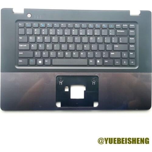 YUEBEISHENG New For Dell VOSTRO 5560 V5560 plamrest top case US keyboard upper cover Touchpad,P34F P34H