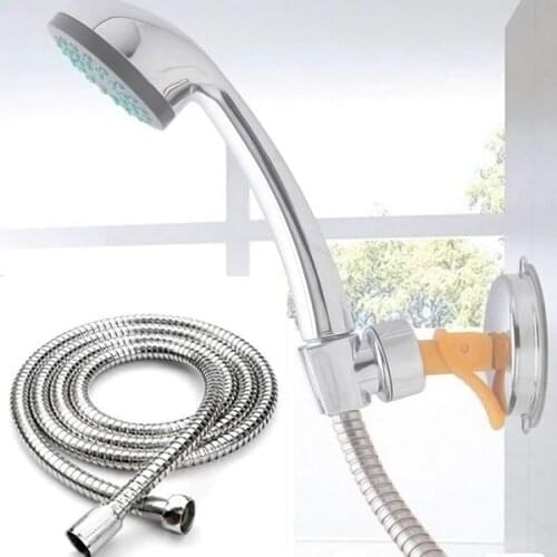 1 Pcs Flexible Shower Hose 1m/1.5m/2m Plumbing Hoses Stainless Steel Chrome Bathroom Accessories Water Head Showerhead Pipe