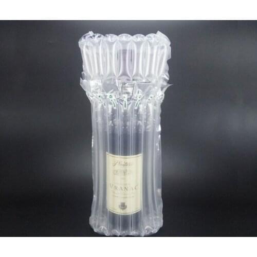1000pcs PE Bag 32*8cm Air Dunnage Bag Air Filled Protective Wine Bottle Wrap Inflatable Air Cushion Column Wrap Bags#36201