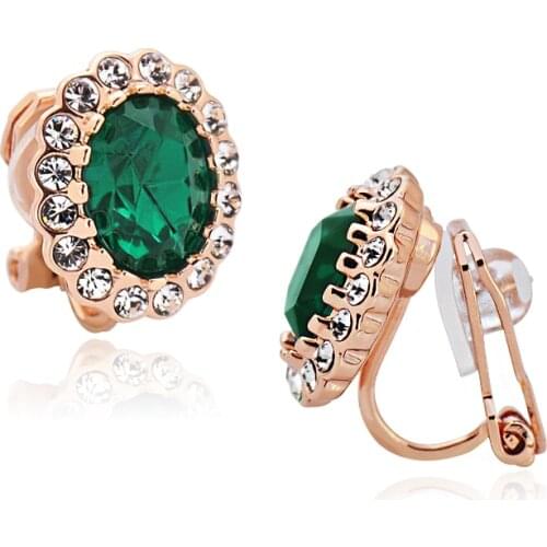 11.11 Sale Women Clips Earing No Piercing with Cubic Zircon Fashion Brands Design Jewelery for Women Wedding Party Accessories