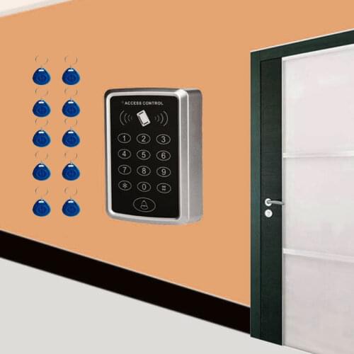 125KHz RFID Access Control Keypad EM Card Reader Door Access Control System Door Lock Opener Keyboard System
