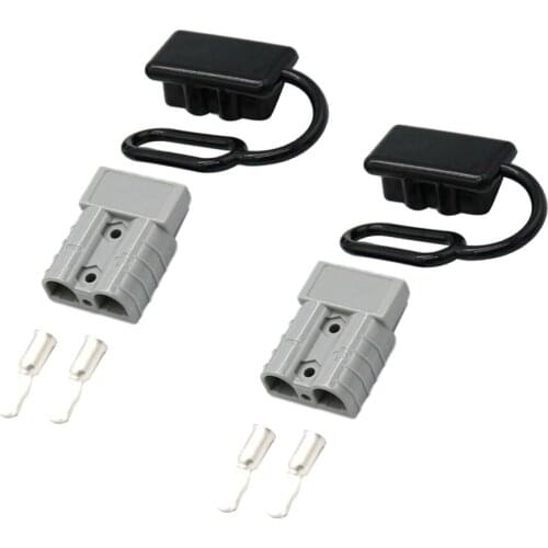 2 Pieces 50Amp 600V Winch Trailer Battery Quick Connect Disconnect Plug