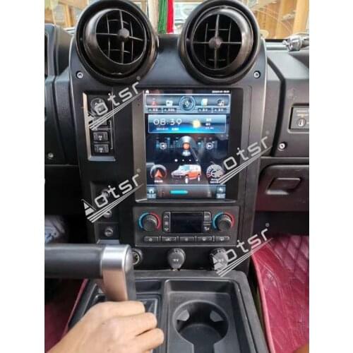 128G Tesla Screen Android Radio Receiver For Hummer H2 2004 2005 2006 2007 2008 2009 Car GPS Audio Stereo Video Player Head Unit