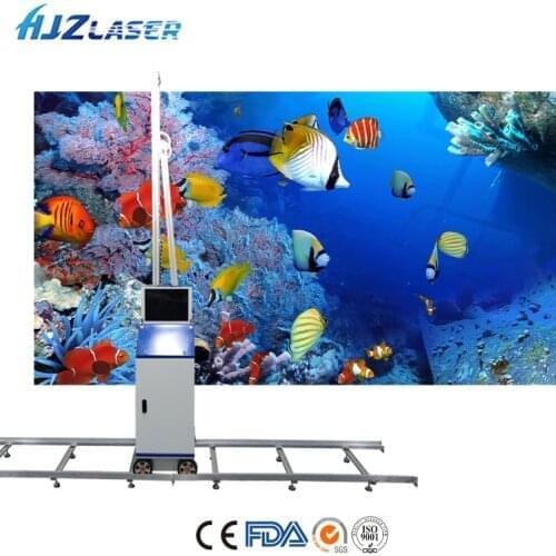 3D Wall Printer 5D Automatic Wall Printing Machine School Hotel Home Decor CMYK UV Ink White