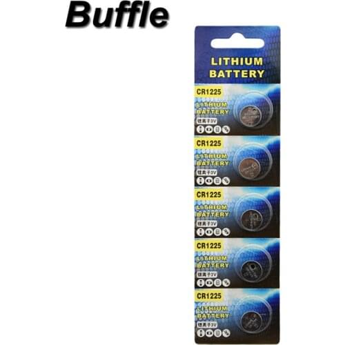 5x Buffle CR1225 3V Button Battery Car Remote Key Batteries Wholesales 3D Glasses LM1225 BR1225 ECR1225 EE6267 KCR1225