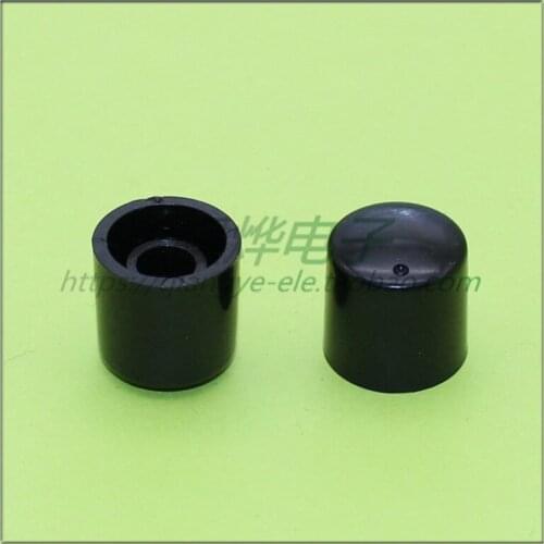 10 pieces 15*15MM black plastic knob potentiometer knob volume adjustment knob flower shaft inner hole 6MM
