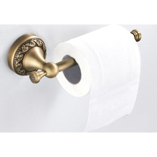 Bathroom Washroom Toilet Paper Holder Roll Tissue Holders Paper Bathroom Accessories Antique Brass ZD1621