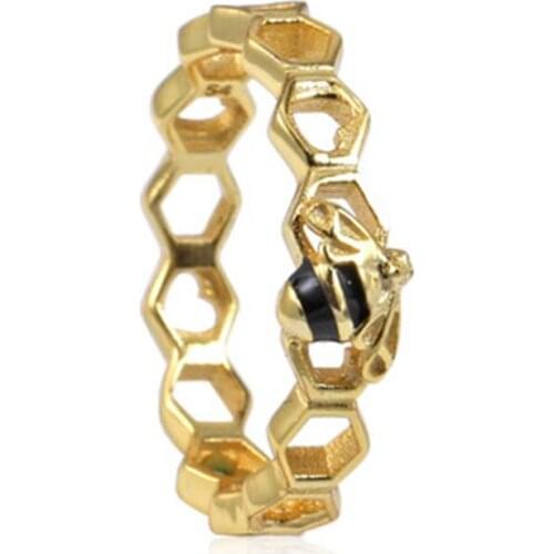 Hot Sale New Collection Good Quality Shine 925 Real Silver Honeybee Ring For Women ANNIVERSARY SALE 2018