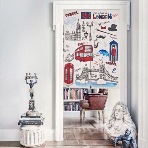 Nice Curtains Short Curtain Beautiful Linen Cotton Fabric British Style Printing Width 85cm,Length 90cm/120cm,Bedroom Curtains