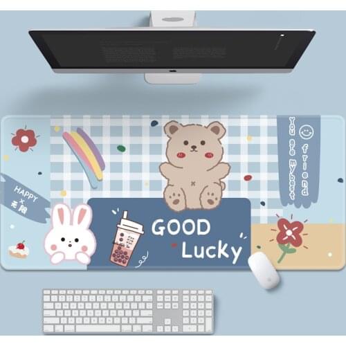 Cute Mouse Pad Comtuper Desk Mats Large Kawaii Mousepad Gaming Accessories Laptop Mouse Mat Gamer Keyboard Mause Deskpad 30*80