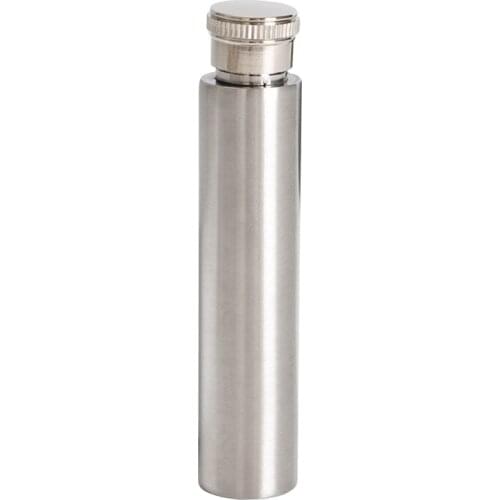 Mini Hip Flask Cigar Long Whiskey Flask Tube Alcohol Bottle Wine Pot Polished Round Bottom Stainless Steel Flagon Mens Gift
