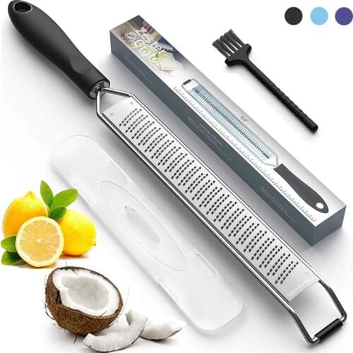 Multi-function Stainless Steel Cheese Shaver Grater Slicer Chocolate Planer With Protective Cover and Brush Baking Tools Kitchen